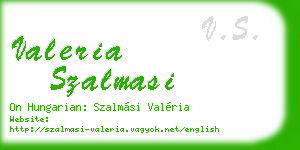 valeria szalmasi business card